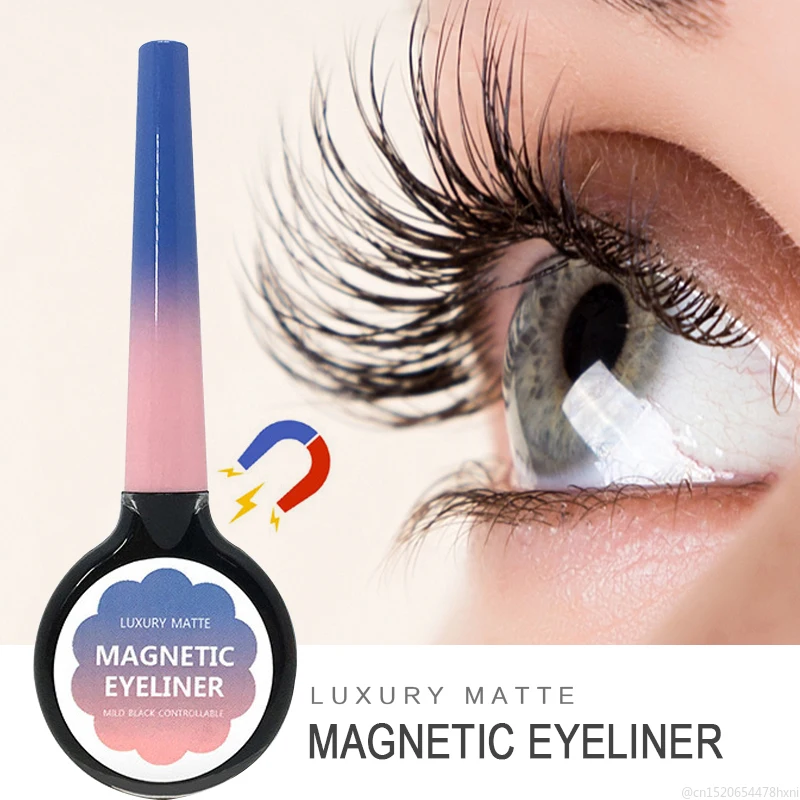 

Magnetic Eyeliner for Magnetic Handmade False Eyelashes Waterproof Smudge Proof Easy To Wear Eye Makeup Lashes TSLM2