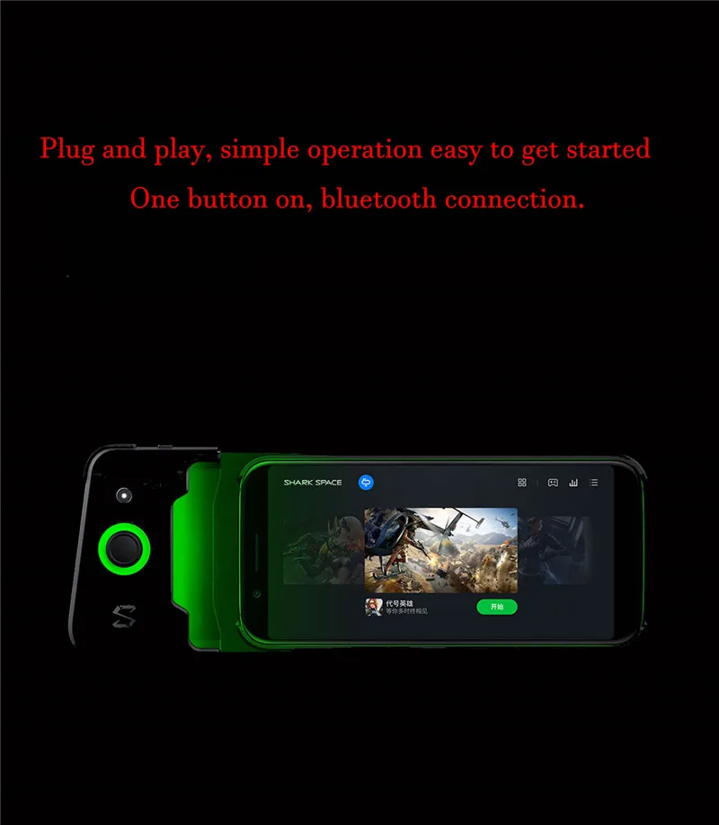 Игровой джойстик Xiaomi Black Shark для телефона с управлением через Bluetooth для игр на Android, джойстик с черной акулой