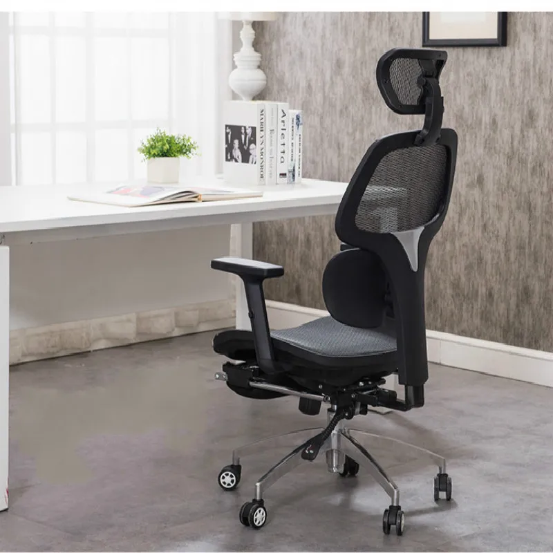  Leisure Computer Chair Household Office Ergonomic Breathable Mesh Chair Reclining Lift Swivel Gamin