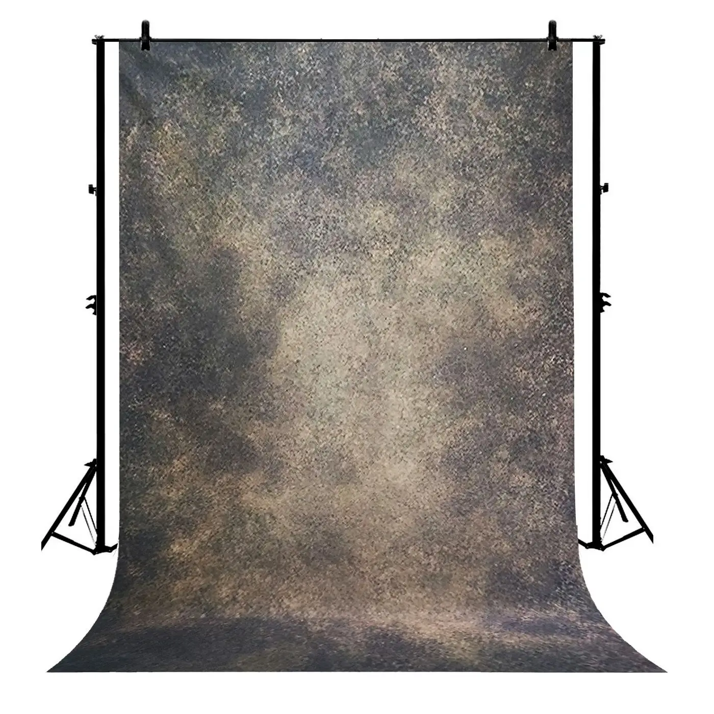 

5x7ft Retro Black Grey Dark Video Polyester Photo Background Portrait Backdrop