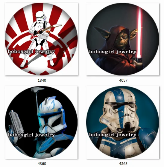 

SN1334 Star Wars snap button Jewelry badge holder Locket