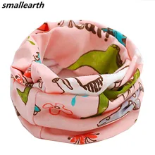 Детский хлопковый шарф, осенне-зимний теплый шарф для маленьких мальчиков, шарфы для девушек, детский воротник с рисунком, Круглый ворот, волшебный шейный платок