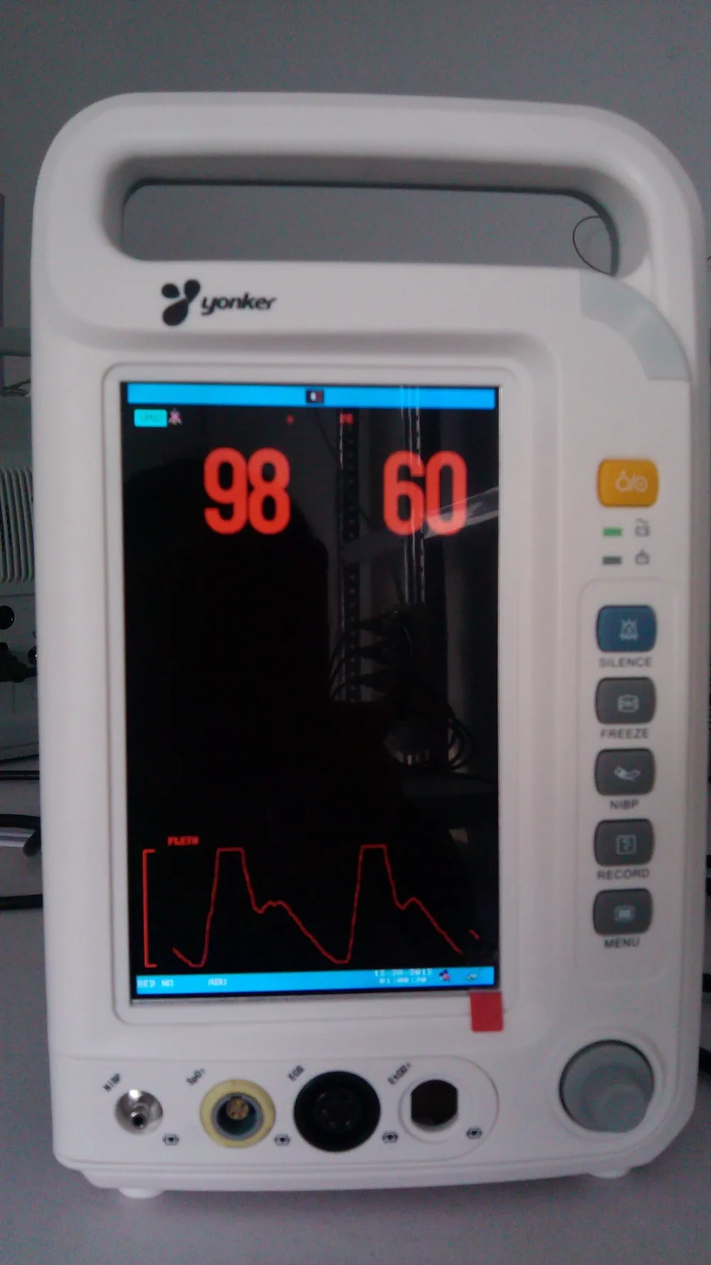 Multi параметр монитор пациента в отделении интенсивной терапии пульса артериального давления температура оксиметр здоровье и гигиена спецодежда медицинская оборудования YK8000A