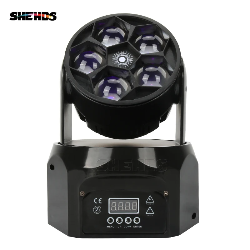 

2PCS/LOT LED Beam+Wash Five Bees Eyes 5x12W RGBW DMX512 Stage Effect Lighting Good For DJ Disco Parties Bar Christmas Decoration