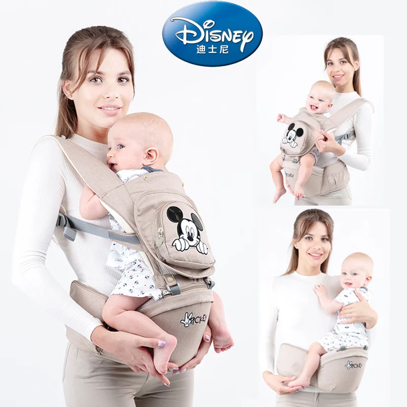 

Disney Ergonomic Baby Carrier Infant Baby Hipseat Sling Front Facing Kangaroo Baby Wrap Carrier for Baby Travel 0-36 Months