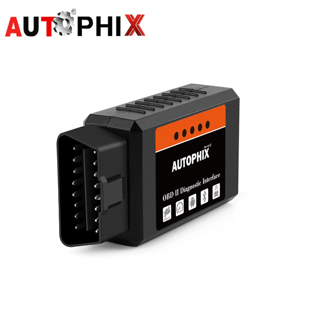 Мини ELM327 Bluetooth OBD2 v1.5 ELM 327 с чипом PIC18F25K80 адаптер Elm OBDII автомобильный