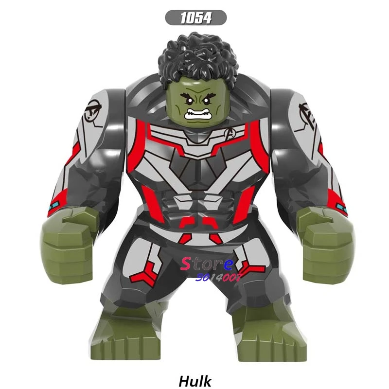 

Single Super Hero Hulk Thanos Big Size Captain Marvel Avengers Infinity War Avengers 4 Endgame End game building blocks Kid Toys