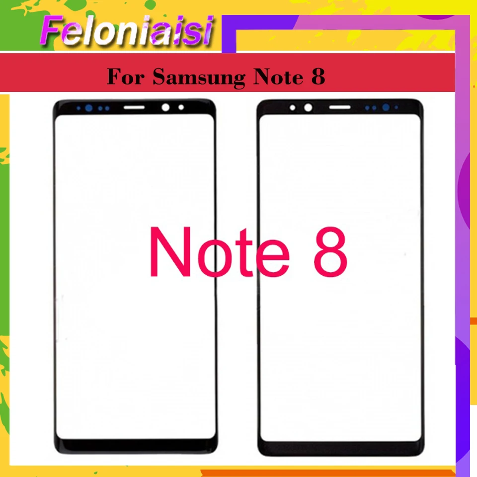 

10Pcs/lot 6.3" For Samsung Galaxy Note 8 NOTE8 N9500 N9500F N950F SM-N950F Touch Screen Front LCD Glass Panel Outer Glass Lens