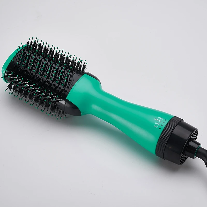 New 2 In 1 Multifunctional Hair Dryer Rotating Hair Brush Roller Rotate Styler Comb Straightening Curling Hot Air Comb