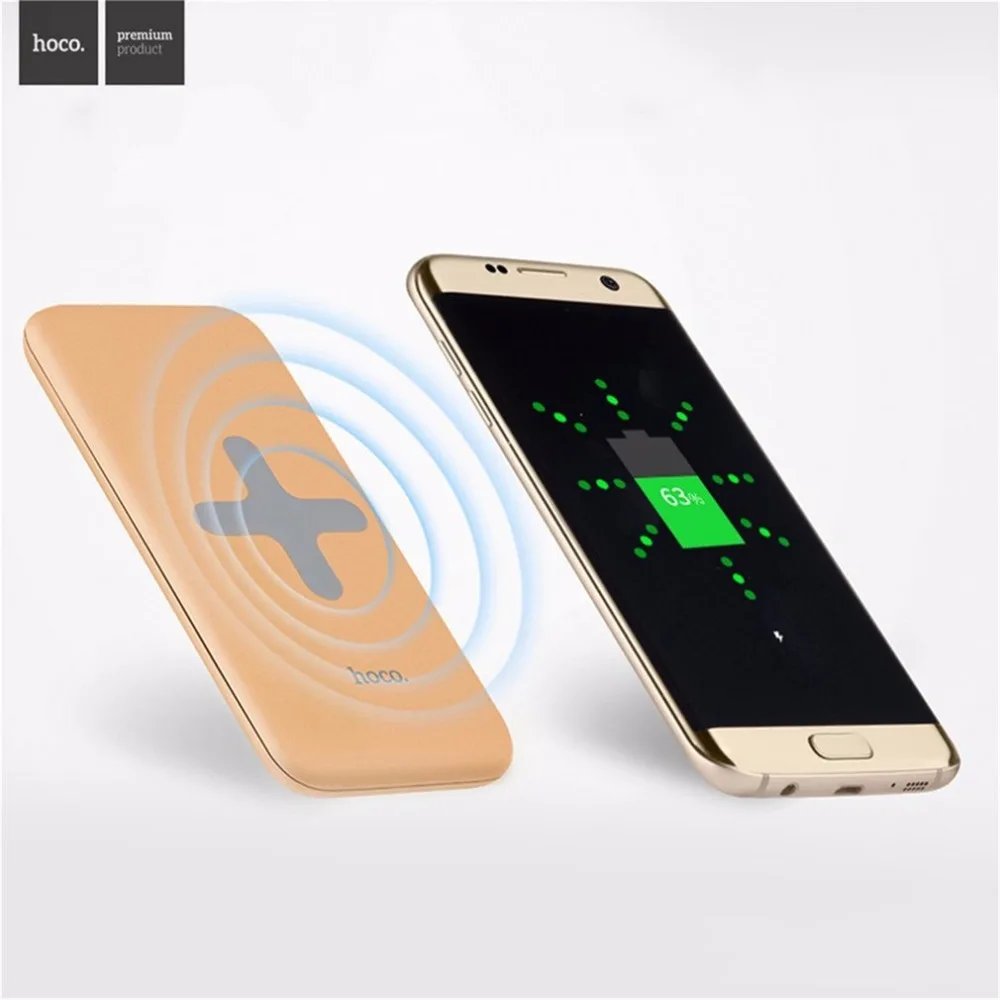 bilder für Original HOCO 8000 mAh Drahtlose Ladestation Energienbank Tragbare Ladegerät Unterstützungsbatterie Für Fast Moblie Telefon bilder für Original HOCO 8000 mAh Drahtlose Ladestation Energienbank Tragbare Ladegerät Unterstützungsbatterie Für Fast Moblie Telefon