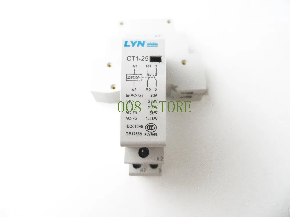 CT 2P 20A 220V 2NO AC контактор для дома/бытовой КОНТАКТНЫЙ модуль LYN | Обустройство дома