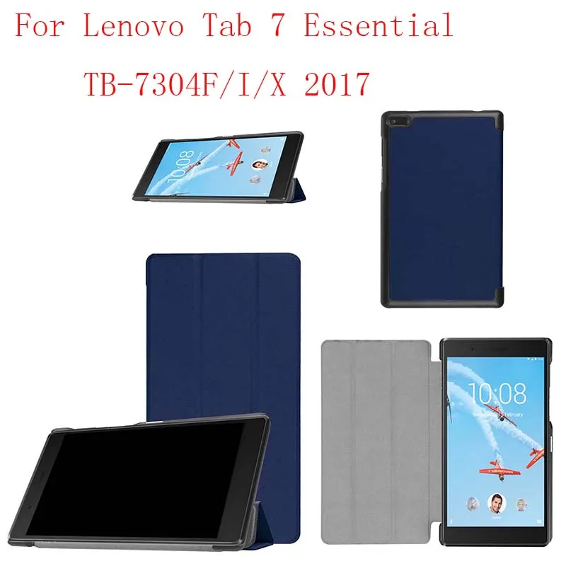Роскошный чехол из искусственной кожи с магнитом для Lenovo Tab 7 Essential TB-7304F/I/X 2017