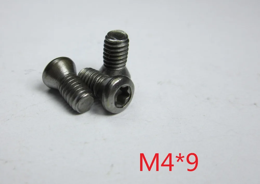 50pcs M4*9mm Insert Hexagon Torx Screws for Replaces Carbide Inserts