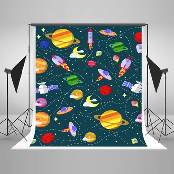 

Custom Comics Outer space photography photo booth background for Children