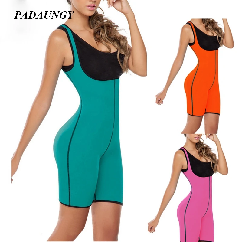 PADAUNGY Neoprene Bodysuit Full Body Shapewear Slimming Push Up Waist Corrective Bodyshapers