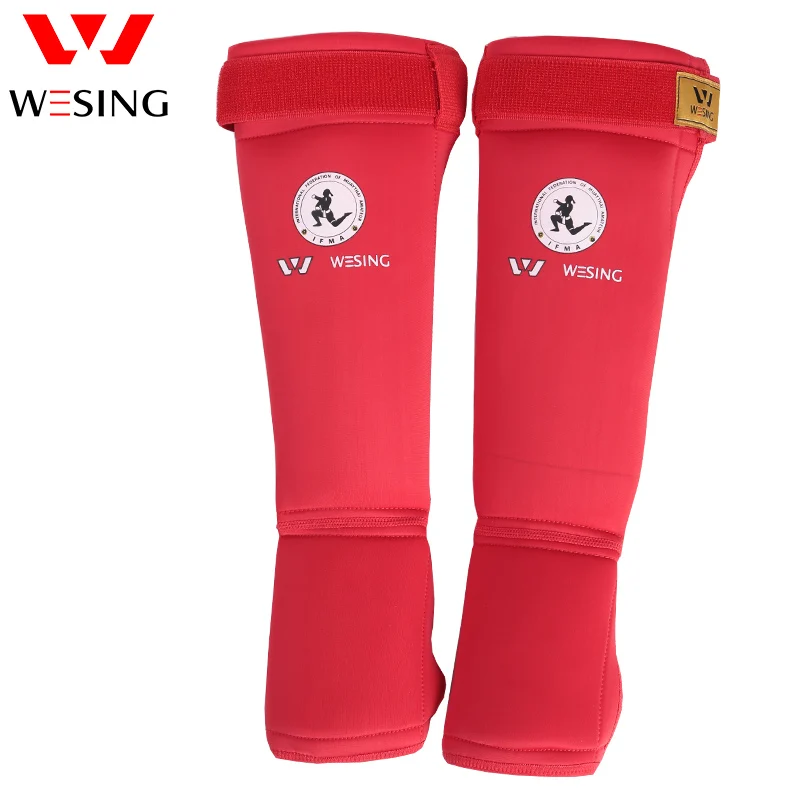 Wesing Professional IFMA Muay Thai щитки и налокотники Защита для ног Муай Тай Оборудование для защиты красный синий