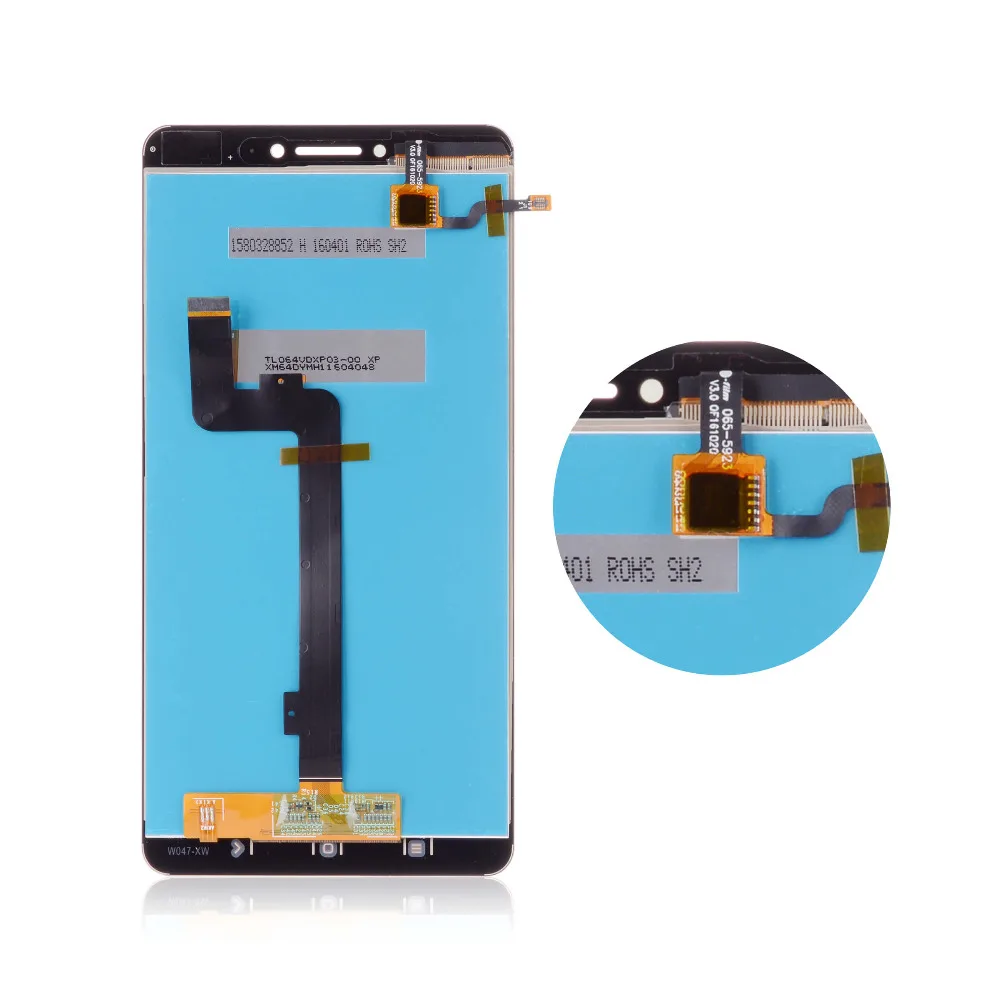 Продажа Дисплей для XIAOMI Mi Max LCD в сборе с тачскрином на рамке Оригинал 6.44 Черный и белый золото