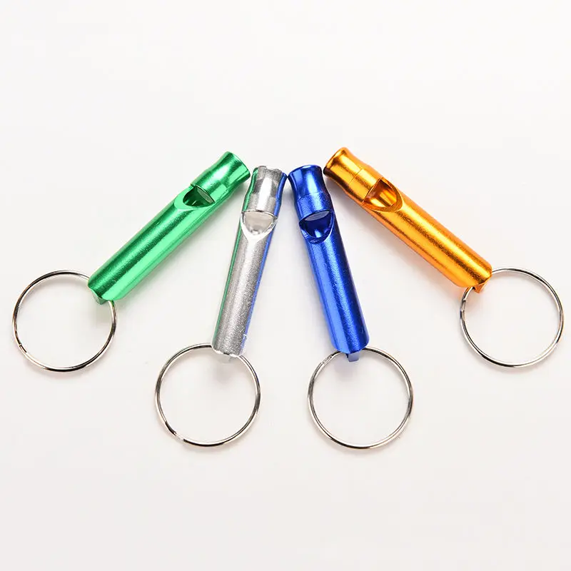 Mini Brass Safety Emergency Survival Whistle Keychain Camping Hiking Outdoor 