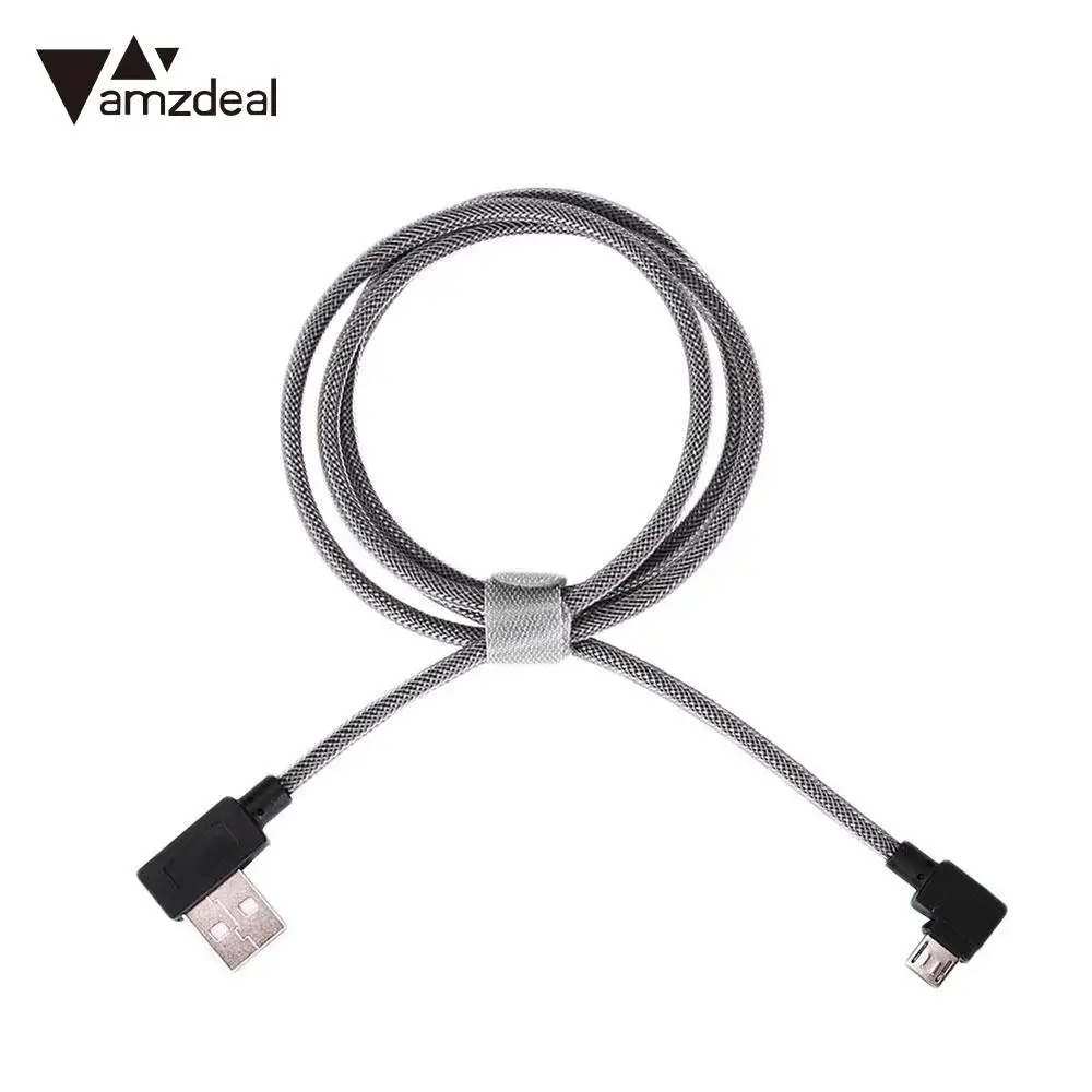 Amzdeal 1 м высокоскоростной нейлоновый Micro 5 Pin USB порт штекер данных кабель для