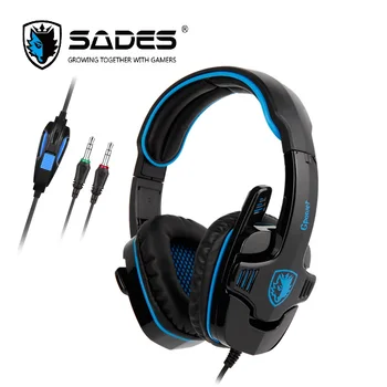 

SADES GPOWER Gaming Headset headphones Stereo Sound 3.5mm Ultralight For PC/PS4