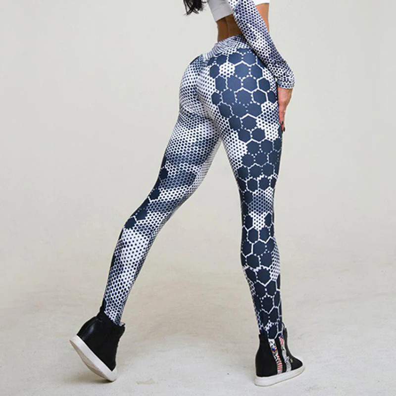 

L size Pants Sports Sexy High Waist Stretched Gym Clothes Running Tights Women Sports Leggings Fitness Leggins