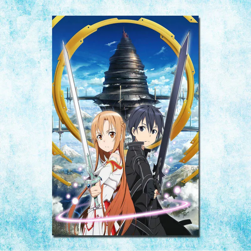 Sword art Online Hot Anime Art Silk Poster Canvas Print 13x20 24x36 inch-007