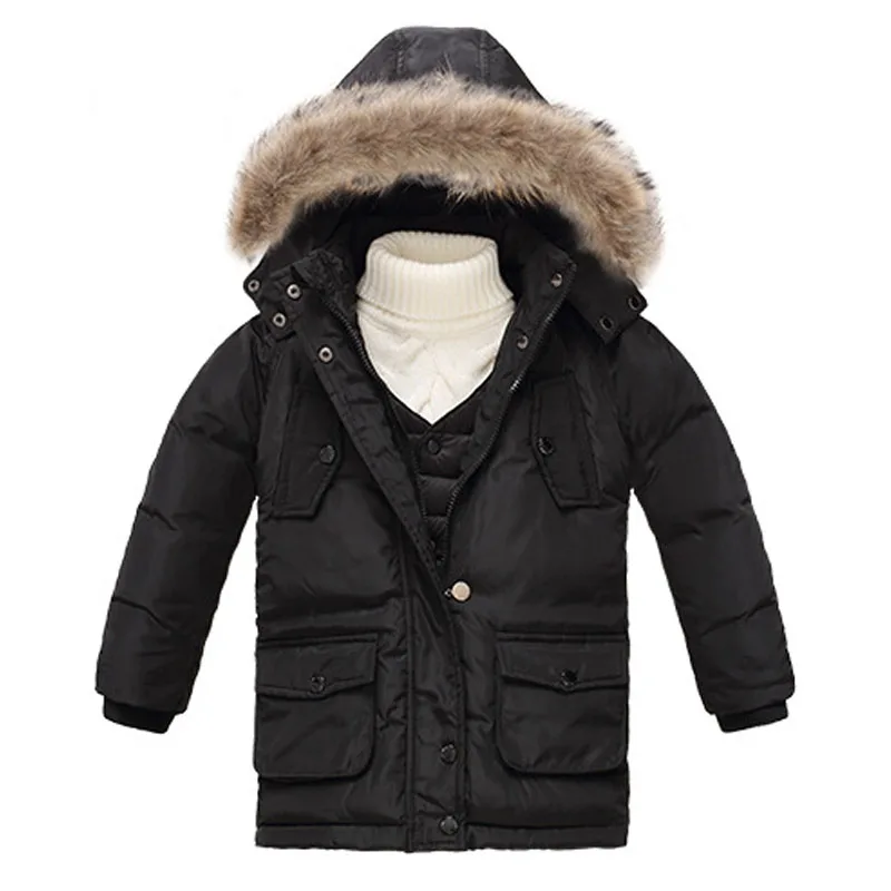 

2017 Clothing Sets for child cotton Spring and Winter new Children's Down Jacket Boys and Girls Thickening Long Ski Suit YD166