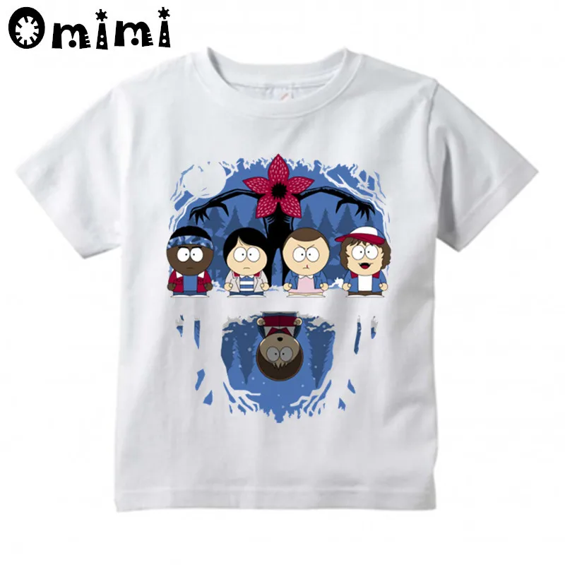 

Boys and Girls Stranger Things South Park Design T Shirt Children Great Casual Short Sleeve Tops Kids Cute T-Shirt
