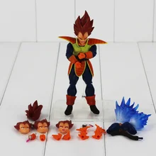 16 cm Mutável estilo Chegada Nova SHFiguarts Cabelo vermelho De Dragon Ball Z Vegeta Batalha Movable Ação PVC Figura Toy
