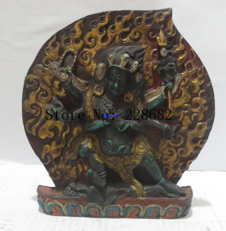 

100% Tibetan Traditional Hand-carved Crafts, Collection Vulcan Statue From Tibet old
