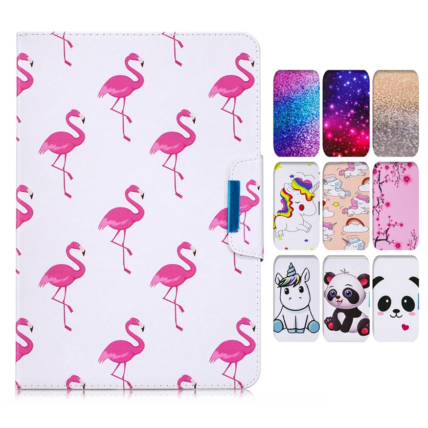 

for Samsung Asus Lenovo Acer Android 10.1 10 inch Tablet e-Book Universal Case Stand Flip Cover Magnet Funda Leather Unicorn