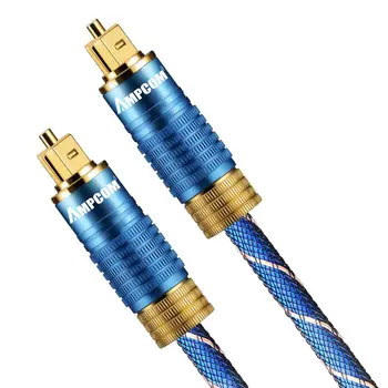 

AMPCOM Digital Optical Audio Cable Toslink Digital SPDIF Gold Plated Optical Fiber Line for Amplifiers TV Speaker
