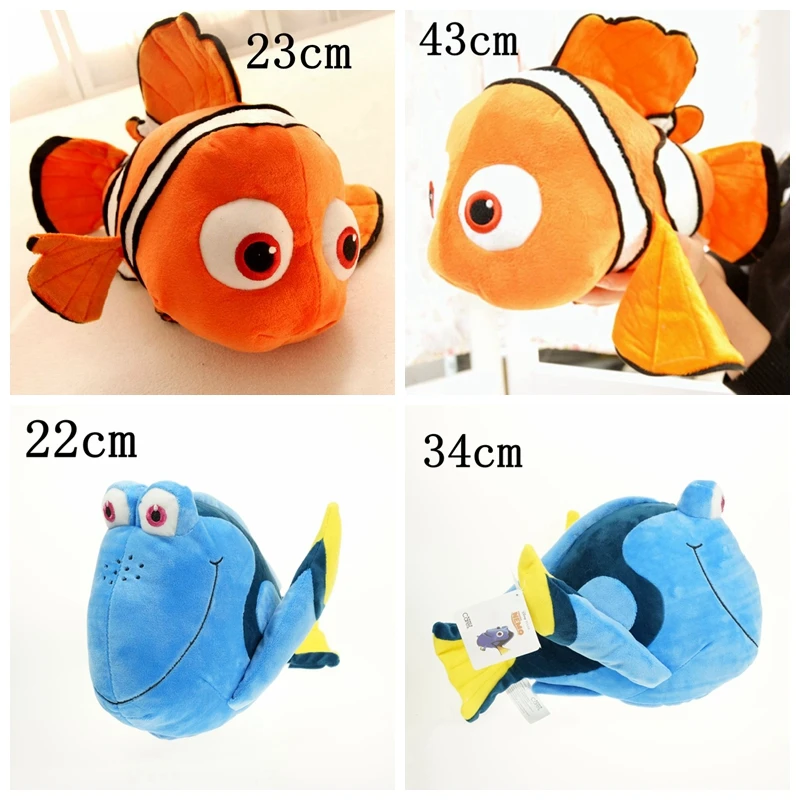 1pcs Plush Finding Nemo toys Nemo and Dory fish Stuffed Animal Soft Plush Toy for baby