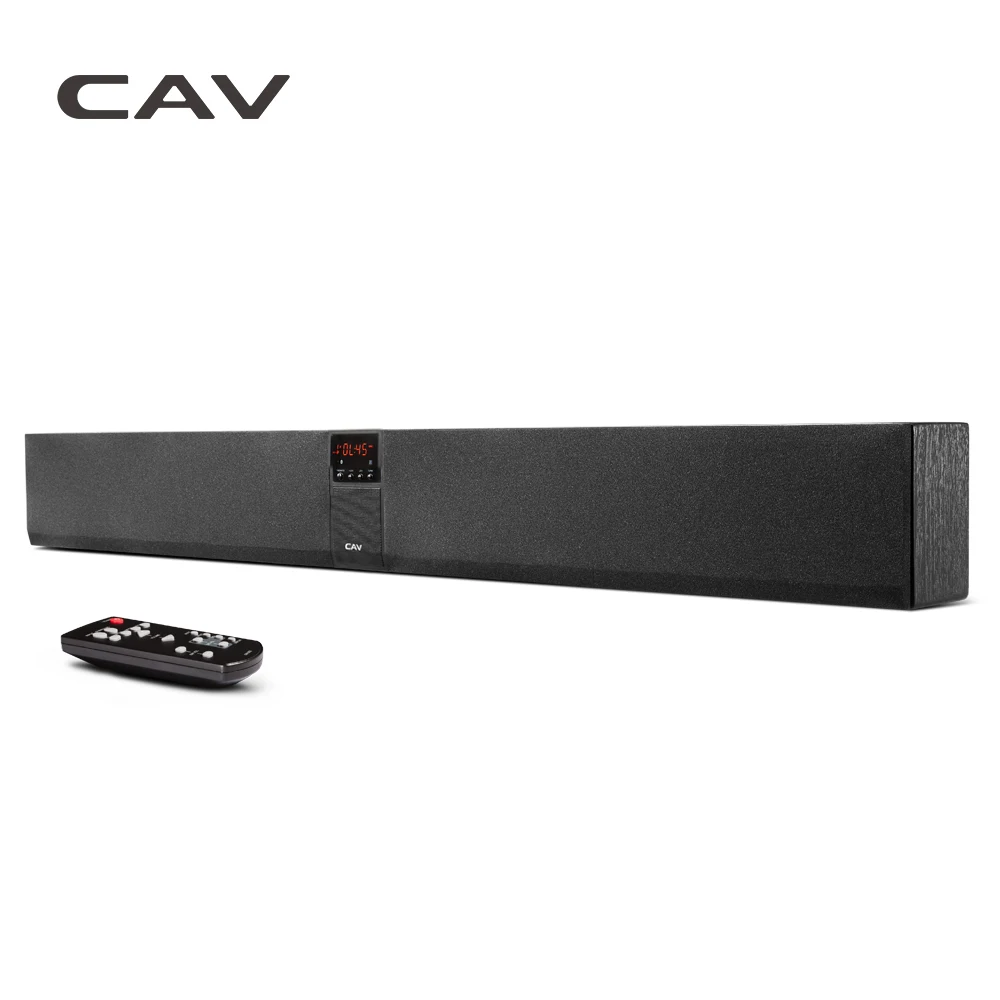 CAV BS30 Bluetooth Soundbar Column Dual Subwoofers Speaker Home Theater DTS Surround Sound System Hang Wall Built-in 3D Stereo