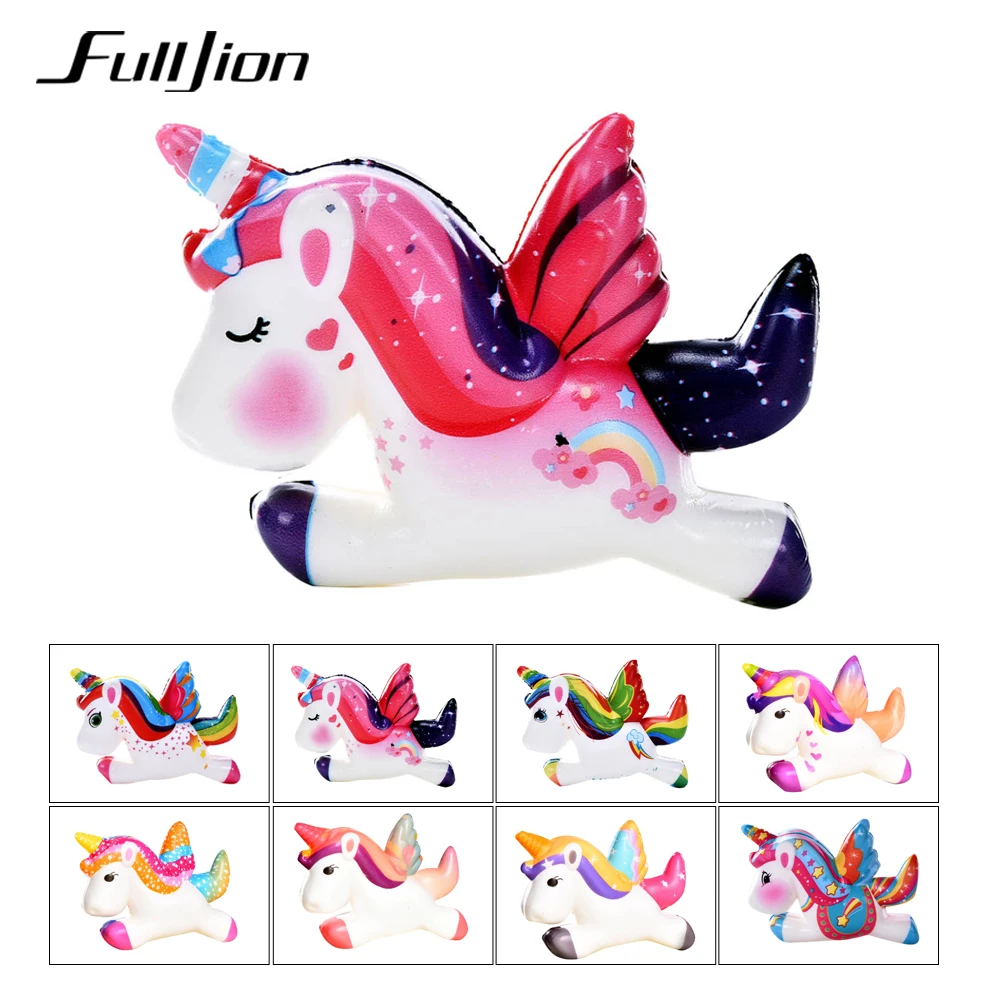 

Fulljion Squishy Unicorn Sports & Entertainment Squish Novelty Gag Toys Stress Relief Stress Fun Surprise Squish