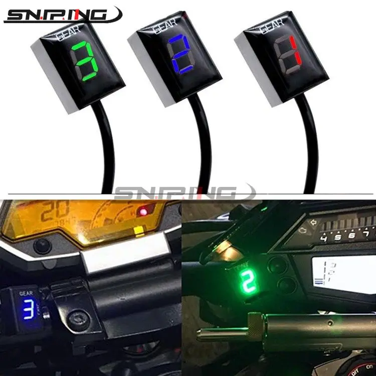 REOUG Universal Modified LED Speed Gear Indicator Compatible with S-U-Z-U-K-I Boulevard C50 2005-2008 Green