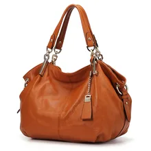 Женские сумки Хобо из натуральной кожи Qiwang Дизайнерские Большие сумки через плечо коричневые кожаные сумки с верхней ручкой женские сумки