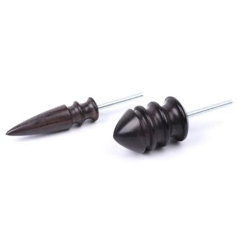 Wooden Leather Craft Edge Burnisher Slicker Pointed Grinding Polishing Head Tool