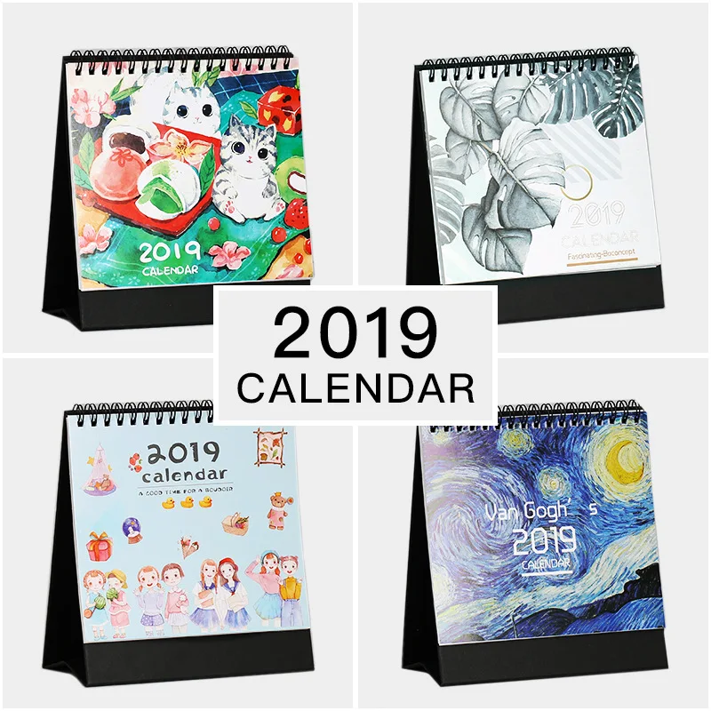 New Year 2019 Planner Cute Kawaii Desk Calendar Organizer Office School Supplies Accessories New Year 2019 Planner Cute Kawaii Desk Calendar Organizer Office School Supplies Accessories