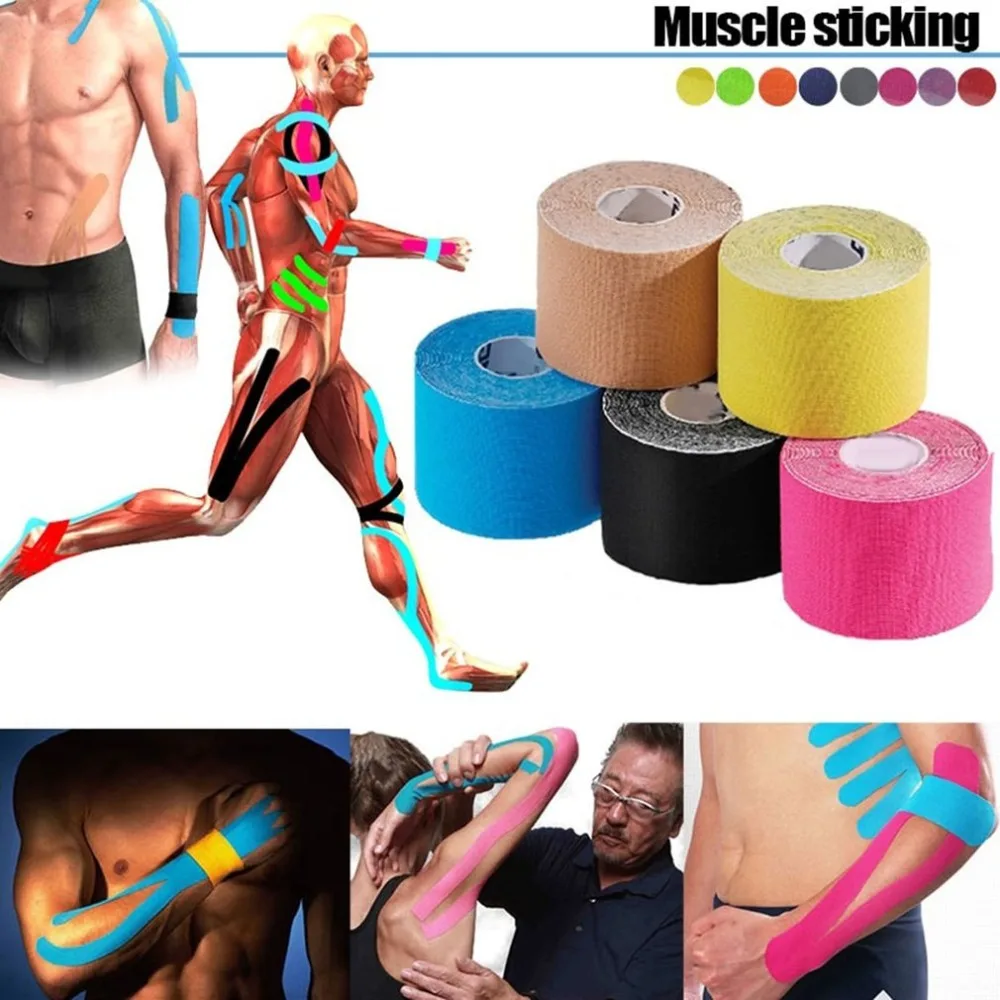 10cmx5m Elastic Sports Bandage Self Adhesive Bandage Stretch Wrap Tape Hand Wrist First Aid Kit