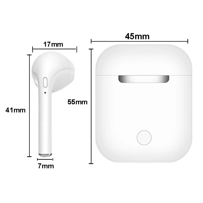 Bluetooth наушники i10 Max TWS беспроводные невидимые мини стереогарнитура с зарядным