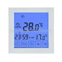 HY03WE-1 Wi-Fi 7 раз программируемый сенсорный термостат с Geofencing wifi управление и Голосовое управление