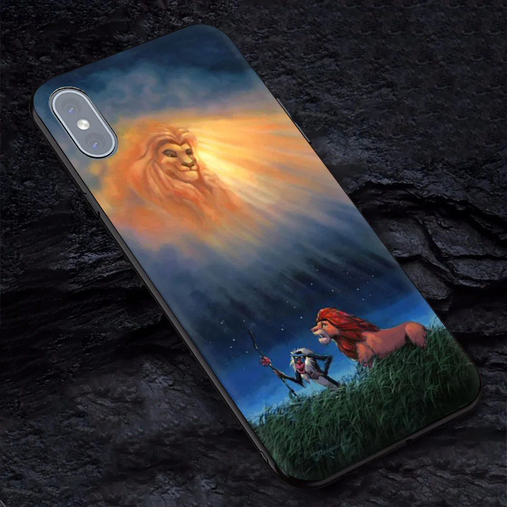Чехол le roi lion для iphone 7 plus мягкий чехол из ТПУ телефона 6 6s X XR XS MAX Lion King nala simba timon