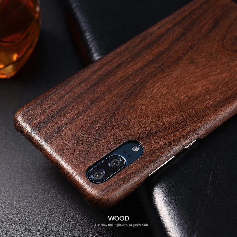 

Wood Phone Case For Huawei P20 Pro P20 Wooden Back Cover with Fiber Soft Slim For Huawei P20 Pro P20 Shockproof Shell New
