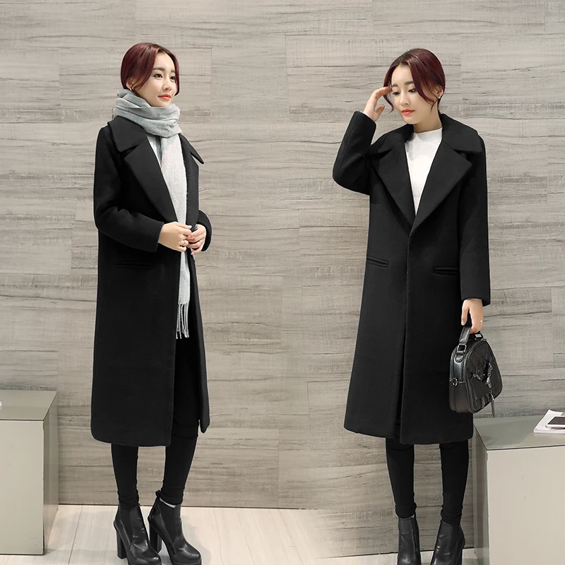 V Style blakc Mince Zx1141 Laine Femmes Tweed Couvert pink Grey Mode En Poches De Manteau light Confortable French Col Bouton Femelle Concise Green Hiver wtqnvRZR