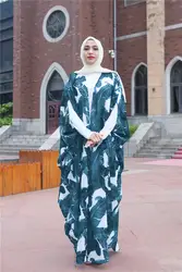 Мусульманское платье женское с принтом бабочки Исламская одежда Бангладеш турецкий хиджаб платье исламский Рамадан исламское платье