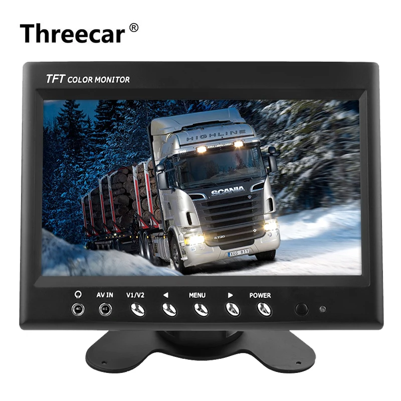 

7 inch TFT LCD Car Video Audio input Parking Monitor CCTV Security Surveillance Car Headrest Rear View Monitor Home Safety