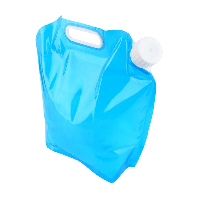5L воды складная сумка мешок PE безвкусный с замком безопасности Портативный Кемпинг сборно-разборный Водный Контейнер выживания сумка для хранения аксессуары
