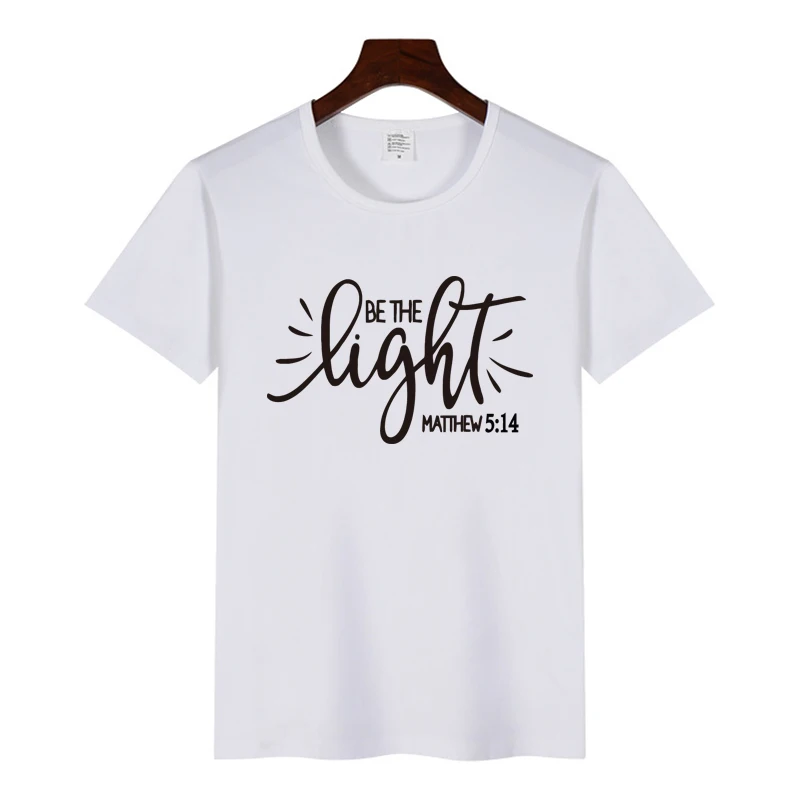 Быть светом Мэтью христианский модные лозунг эстетическое уличные Стиль позитивные сообщения вера футболка Jesus Винтаж желтая футболка