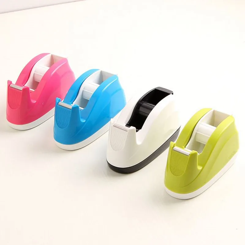 

Coloffice 1PC Candy Color Tape Seat Plastic MaskingTape Washing Tape Storage Desktop Decoration Tape Dispenser School Office